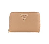 Guess Laurel - Cartera Mediana con Cremallera Alrededor, Beige, Talla única