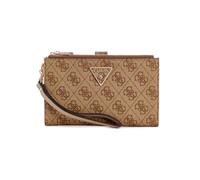 Guess Laurel - Cartera organizadora con Doble Cremallera para Mujer, Logotipo de Leche, Talla única