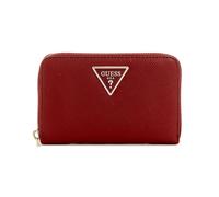 Guess Laurel II - Cartera Mediana con Cremallera Alrededor para Mujer, Granate, Talla única