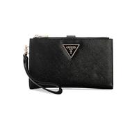 GUESS Laurel II Double Zip Organizer Wallet, Cartera Organizador Mujeres, Negro, Talla única
