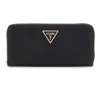 Guess Laurel II SLG - Cartera con Cremallera Grande, Color Negro
