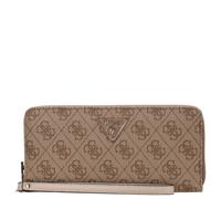 Guess Cartera grande con cremallera Laurel II SLG Logo 4G Latte