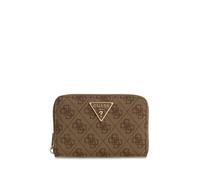 GUESS Laurel II SLG Medium Zip Around Wallet Latte Logo