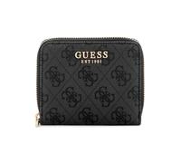 GUESS Billetero Laurel II SLG Small con cierre perimetral Coal Logo