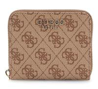 GUESS Laurel II SLG Small Zip Around Wallet Latte Logo