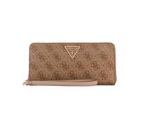 Guess Laurel Large Zip Around Wallet, Bag Women, Logo de café con Leche, One Size