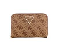 Guess Billetero Laurel Medium SWSG85 – Zip Around Latte Logo – Marrón