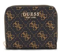 Guess Laurel SLG Small Zip Around Wallet Brown Logo