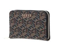 GUESS Laurel SLG Zip Around Wallet Black Logo/Cognac
