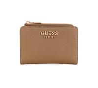 GUESS Laurel - Tarjetero con Cremallera para Mujer, Color Gris Pardo Oscuro, Talla única