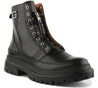 GUESS Listado en blanco Herren Tesero Mode-Stiefel, Black, 44 EU