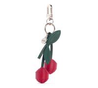 GUESS Llavero con colgante de cerezas, color rojo