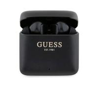 CG MOBILE Guess True - Auriculares inalámbricos Bluetooth con Acabado Satinado con Logotipo Impreso, IPX4, Bluetooth versión 5.1, Alcance Bluetooth de hasta 10 Metros (Negro)