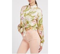 GUESS Ls Bowed Jun Shirt Heirloom Hibiscus Talla: XS | Outlet | Mujer |