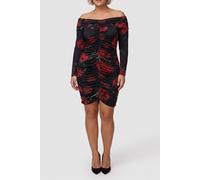 GUESS Ls Miriana Dress Blurred Roses Print Talla: XS | Mini Vestidos Outlet | Mujer | Rosa