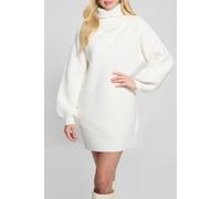 GUESS Ls Turtleneck Katie Dove White Talla: M | Mini Vestidos Outlet | Mujer | Blanco