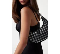 GUESS Lua Small Hobo Black Talla: OS | Bandoleras Outlet | Mujer | Negro