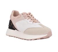 GUESS Luchia, Zapatillas Mujer, White Brown 142, 39.5 EU