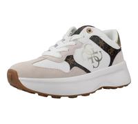 GUESS Zapatillas Deportivas Mujer, Suela Gruesa Blanca, Diseño con Logo Dorado, Estilo Casual (Blanco, Sistema Tallas Calzado EU, Adulto, Números, Mediano, 39)
