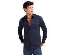 GUESS Camisa azul oscuro S azul oscuro