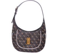Guess Maimie Bolsa Hobo Con Logo Y Cadena Para Mujeres En Marrón