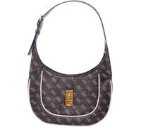 Guess Maimie Bolsa Hobo Con Logo Y Cadena Para Mujeres En Marrón
