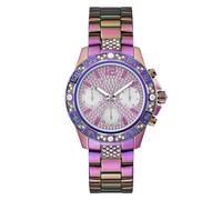 GUESS Majesty GW0771L4 - Reloj de pulsera para mujer, acero inoxidable, arcoiris, Pulsera