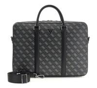 GUESS maletín con compartimento para portátil Milano Laptop Bag Dark Black gris oscuro
