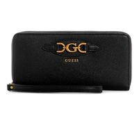 GUESS Malva SLG Large Zip Around, Billetera Mujer, Negro, One Size