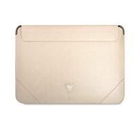 Guess Mangas GUCS14PSATLE 13/14" Beige Saffiano Triangle Logo, Beige