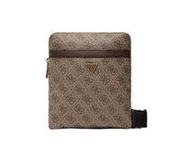 GUESS Bolso de hombro 'MILANO CROSSBODY FLAT' beige oscuro / marrón / oro One Size beige oscuro / marrón / oro