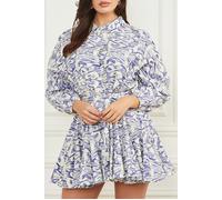 GUESS Marciano By Abbie Shirt Dress Substance Blue Print Talla: L | Blusón Outlet | Mujer | Azul