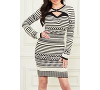 GUESS Marciano By Arianna 2 Pcs Stitch Eggshell And Black Talla: 38 | Mini Vestidos Outlet | Mujer | Blanco