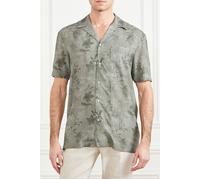 GUESS Marciano By Billy Bowling Shirt Mossy Green Flower Cas Talla: 38 | Camisas Casuales Outlet | Hombre | Verde