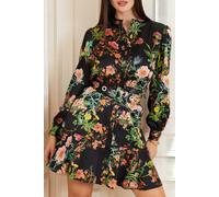 GUESS Marciano By Blair Dress Black Beauty Print Talla: 38 | Mini Vestidos Outlet | Mujer | Negro
