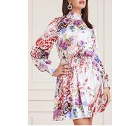 GUESS Marciano By Clelia Dress Rose Shadow Print Talla: 44 | Mini Vestidos Outlet | Mujer | Rosa