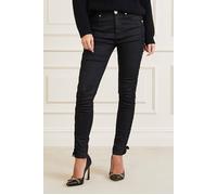 GUESS Marciano By Evelyn Denim Black Skinny Coated Talla: W26 | Vaqueros Skinny Outlet | Mujer | Negro