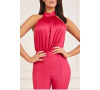 GUESS Marciano By Falling Floral Top Souvenir Pink Talla: L | Camisetas de Tirantes Outlet | Mujer | Rosa