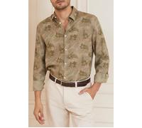 GUESS Marciano By Joe Collar Notche Sand Hibiscus Casual Shi Talla: 40 | Camisas Casuales Outlet | Hombre | Marrón