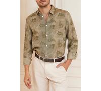 GUESS Marciano By Joe Collar Notche Sand Hibiscus Casual Shi Talla: 42 | Camisas Casuales Outlet | Hombre | Marrón