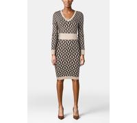 GUESS Marciano By Mati Allover Jacquar Monogram Eggshell An Talla: 44 | Vestidos Midi Outlet | Mujer | Blanco