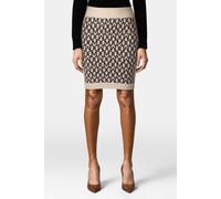 GUESS Marciano By Mati Allover Jacquar Monogram Eggshell An Talla: S | Faldas Midi Outlet | Mujer | Blanco