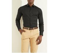 GUESS Marciano By Oliver It Collar Rou Jet Black Talla: 44 | Camisas Casuales Outlet | Hombre | Negro