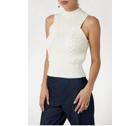 GUESS Marciano By Ozuna Sweater Vest Pale Knitted Pearl Talla: L | Jerséis de Punto Outlet | Mujer | Blanco