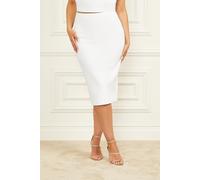 GUESS Marciano By Pandora Skirt Solid True White Talla: XS | Faldas Midi Outlet | Mujer | Blanco
