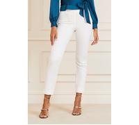 GUESS Marciano By Shelly Pant New Pale Straight Pearl Talla: 38 | Pantalones Rectos Outlet | Mujer | Blanco