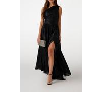 GUESS Marciano By Stephany Gown Shiny Black Foil Talla: 46 | Vestidos Maxi Outlet | Mujer | Negro