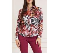 GUESS Marciano By The Icon Blouse Print Leopard Rose Button- Talla: 38 | Blusas Outlet | Mujer | Rosa