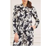 GUESS Marciano By The Icon Blouse Print Sunburst Black Butto Talla: XS | Blusas Outlet | Mujer | Negro