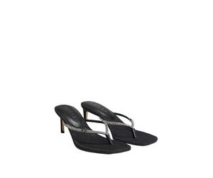 Guess Mayan, Sandalia con talón Mujer, Negro 001, 42 EU